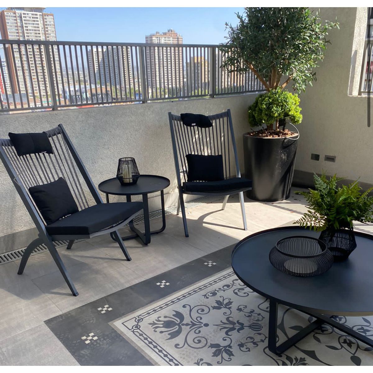 TODO TERRAZA - Silla Lounge para terraza Gris