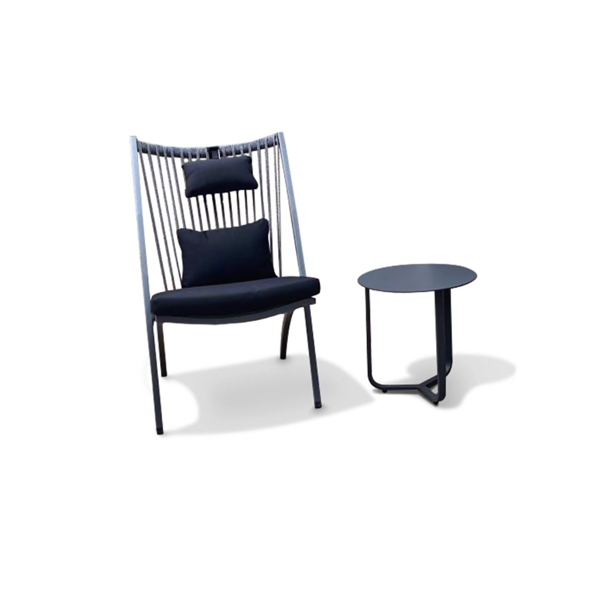 TODO TERRAZA - Silla Lounge para terraza Gris