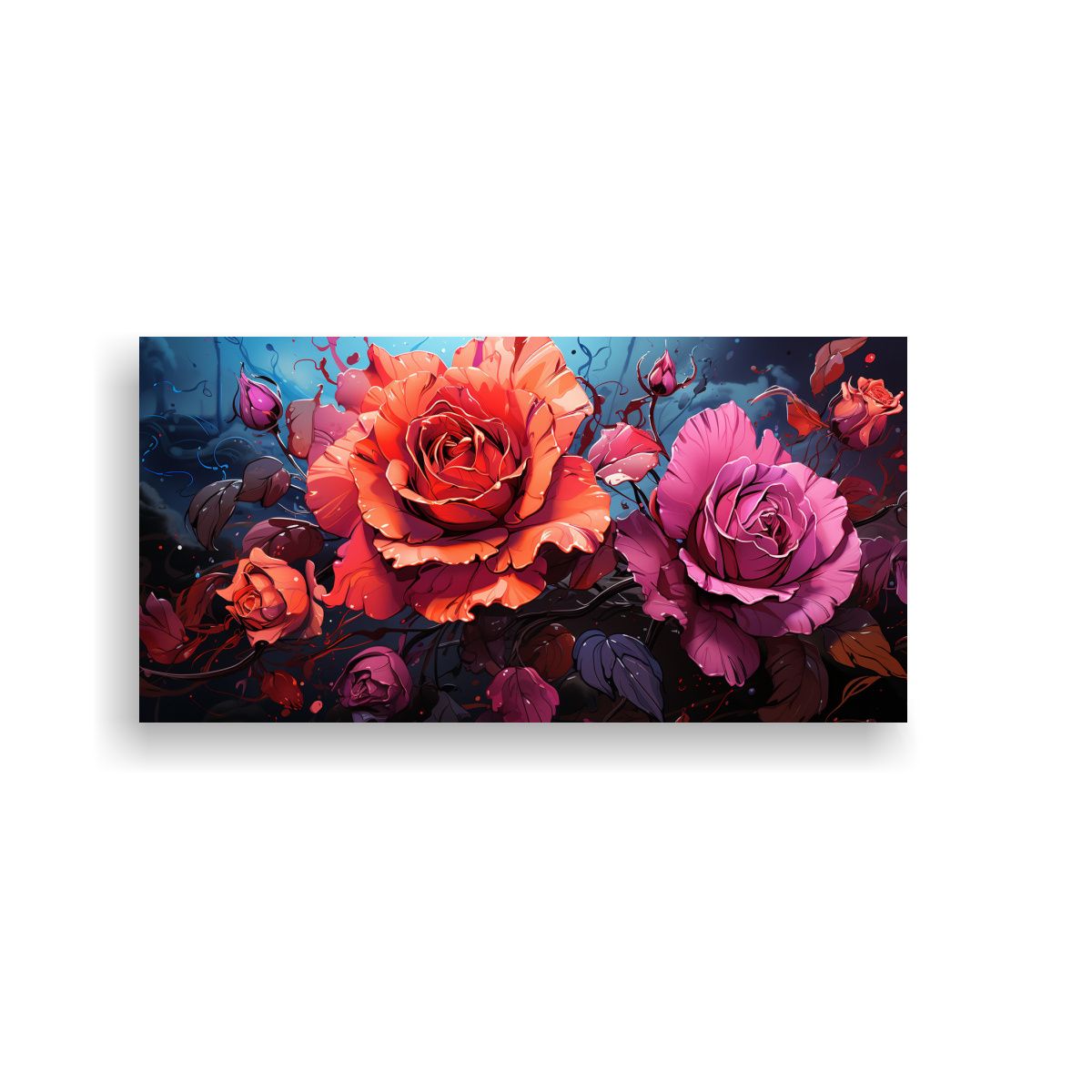 GENERICO - Pinturas Decorativas Estilo Graffiti De Fondo 140x70 Cm