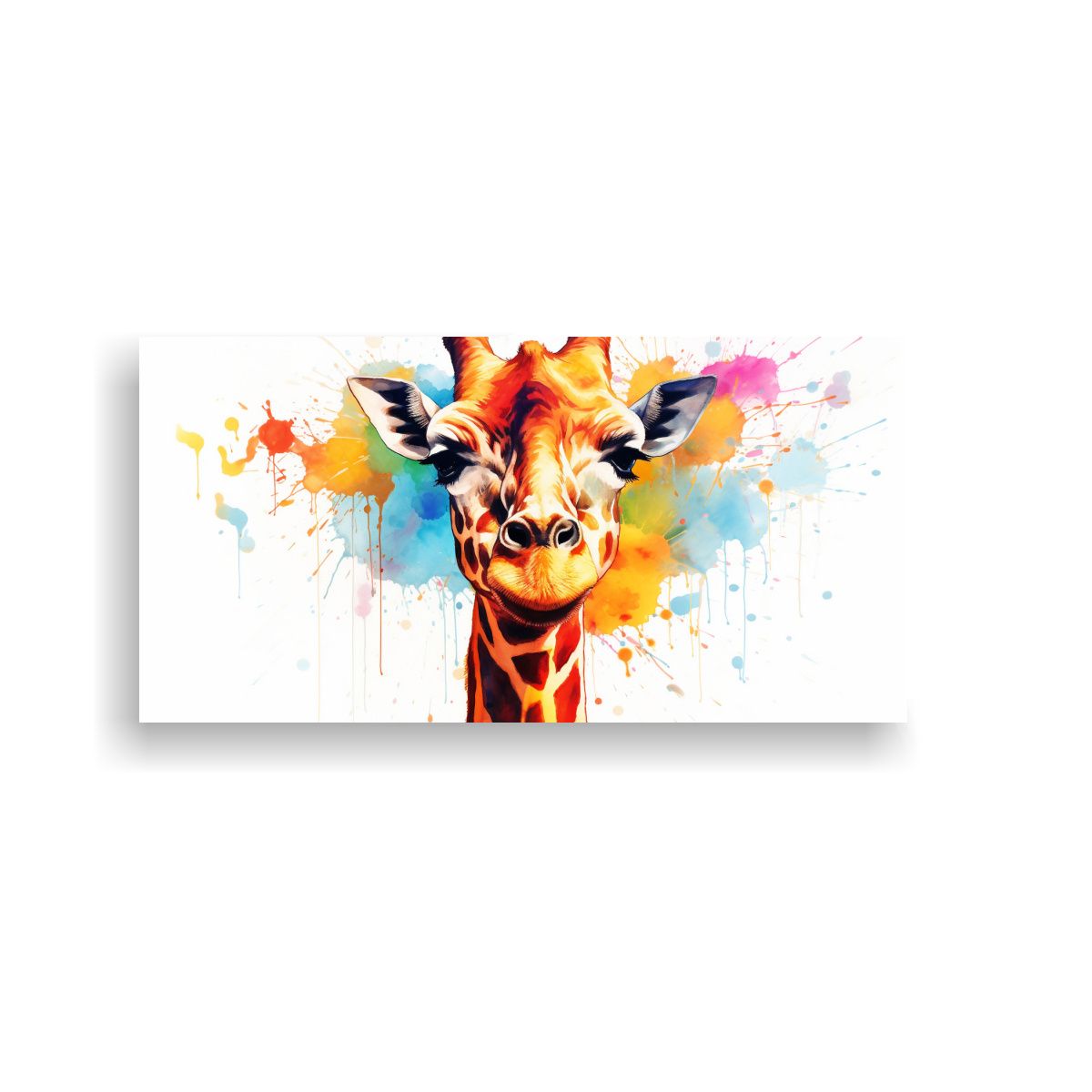 GENERICO - Pintura Inspiradora De Arte Callejero De Jirafa 140x70 Cm