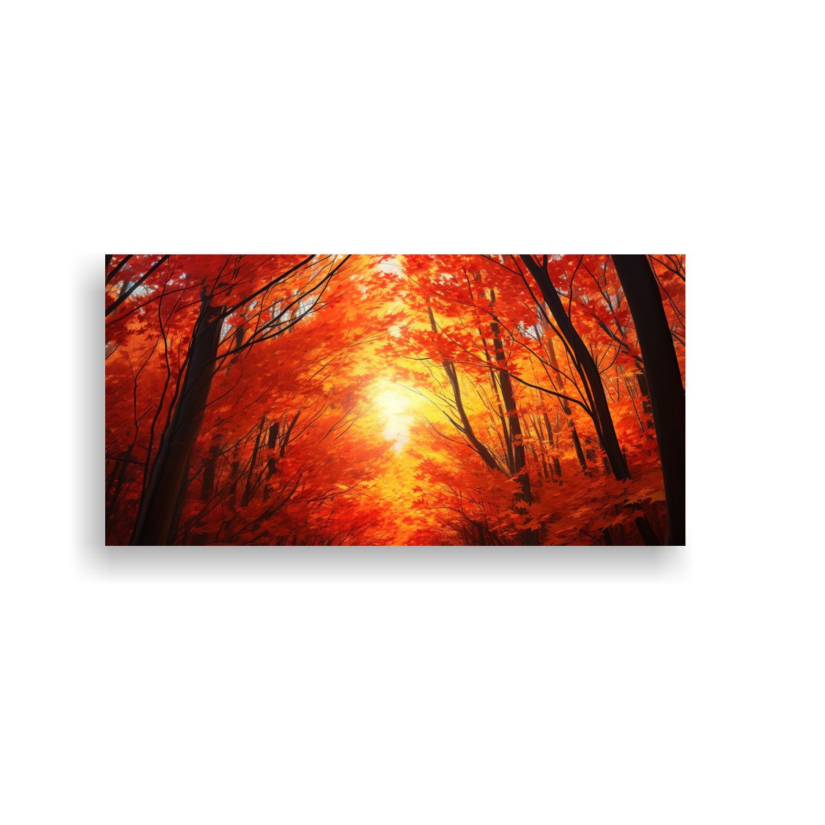 GENERICO - Cuadro Dibujo Obra Maestra Abstracto Ardiente 120x60 Cm