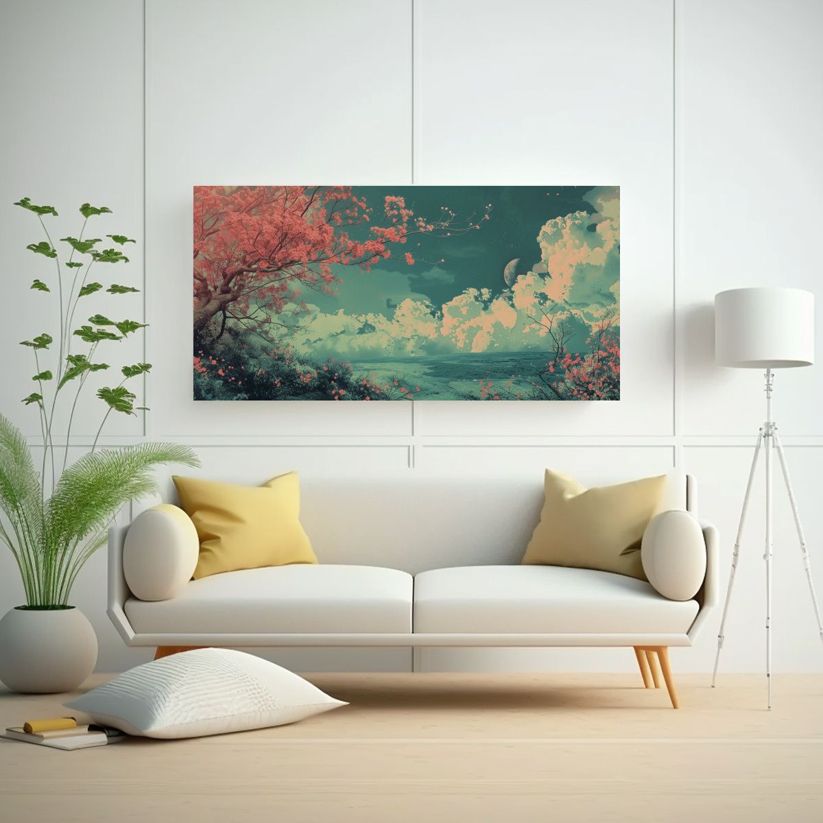 GENERICO - Cuadro Impreso Paisaje Hermoso Para Decoración 120x60 Cm