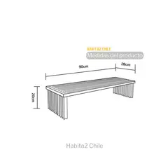 HABITA2 CHILE - Zapatero de Bambú - Diseño Minimalista