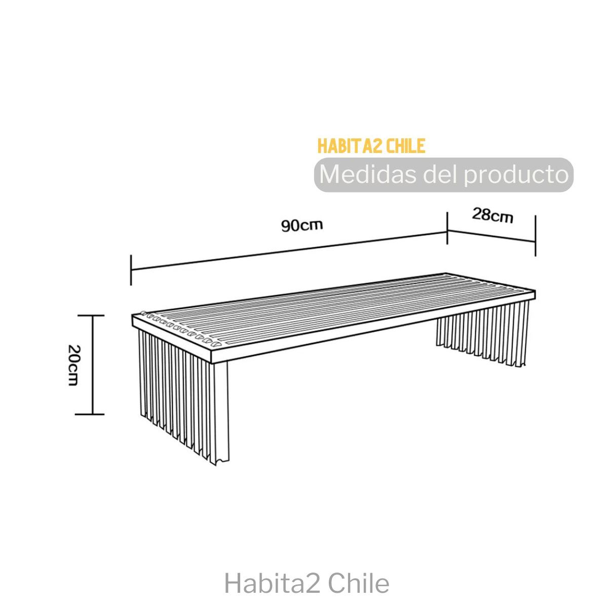 HABITA2 CHILE - Zapatero de Bambú - Diseño Minimalista