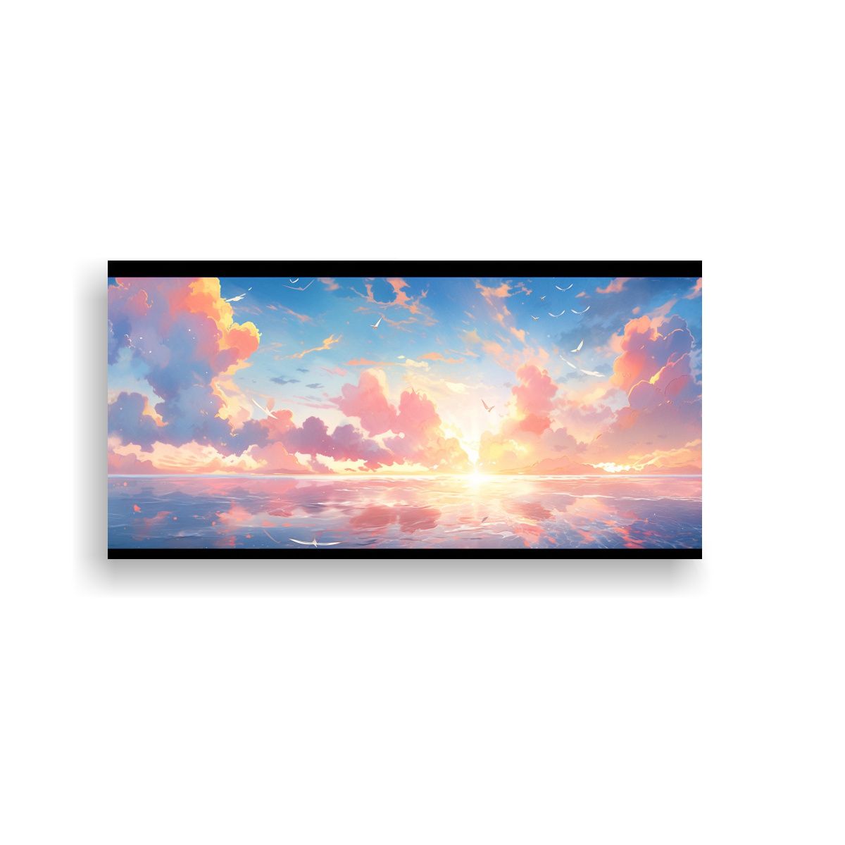 GENERICO - Pintura Abstracta De Simetría Conceptual En 140x70 Cm