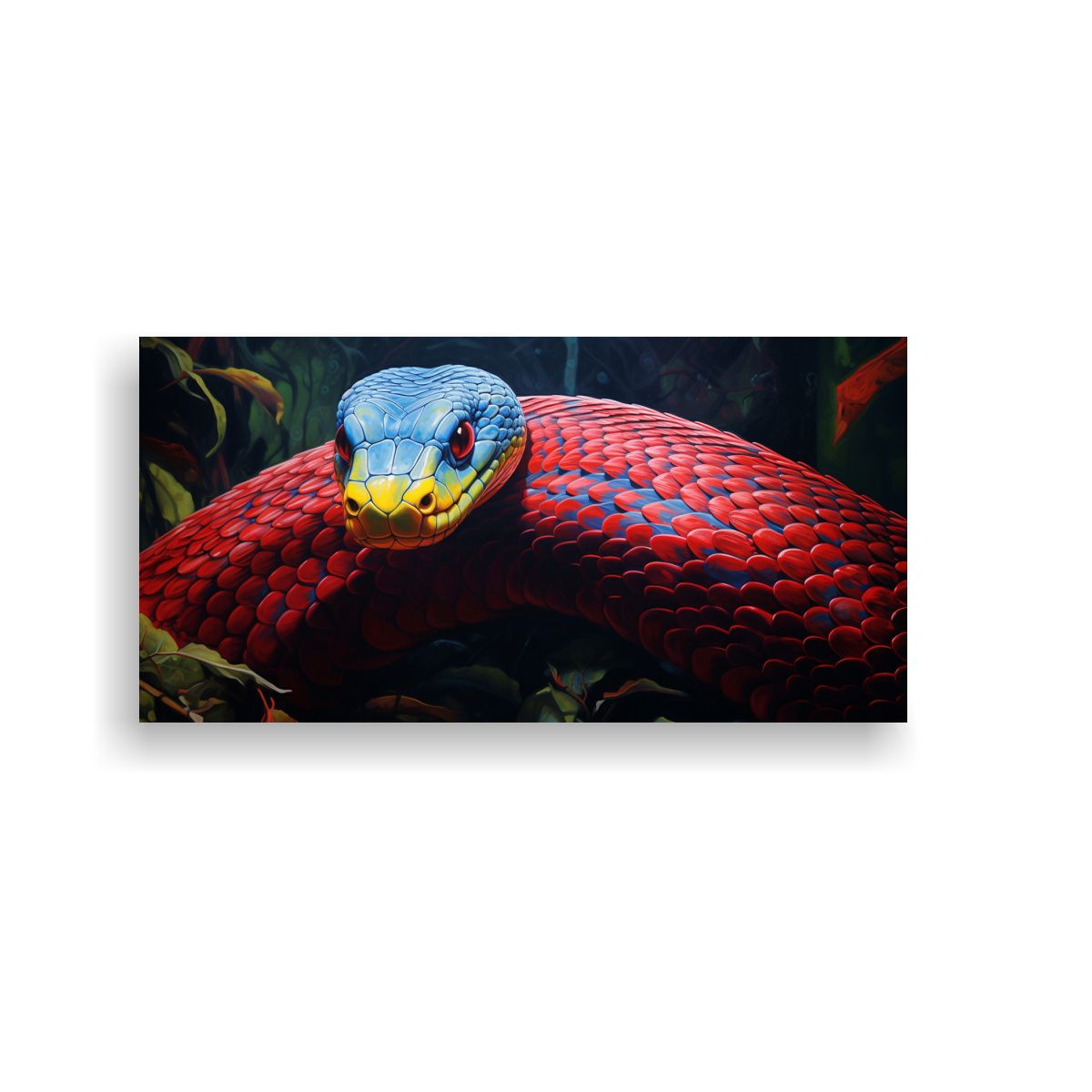 GENERICO - Pintura Al Estilo óleo De Estilo Serpentina 140x70 Cm