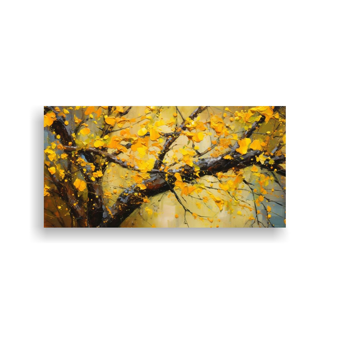 GENERICO - Cuadro Abstracto Japonés Estética Cultural En 140x70 Cm