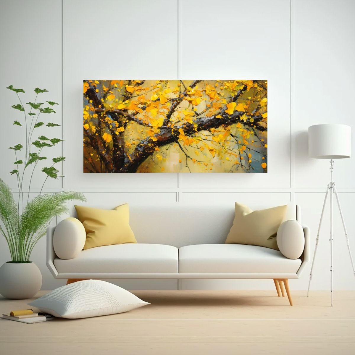 GENERICO - Cuadro Abstracto Japonés Estética Cultural En 140x70 Cm