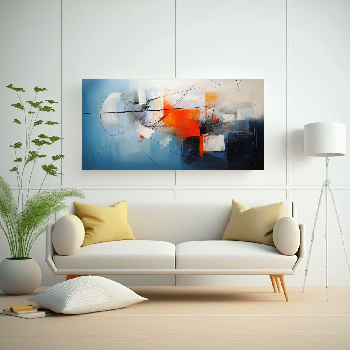 GENERICO - Cuadro Decorativo Abstracto Lienzo Mágico 120x60 Cm