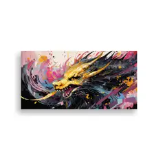 GENERICO - Pinturas Decorativas Económicas De Dragón En 140x70 Cm