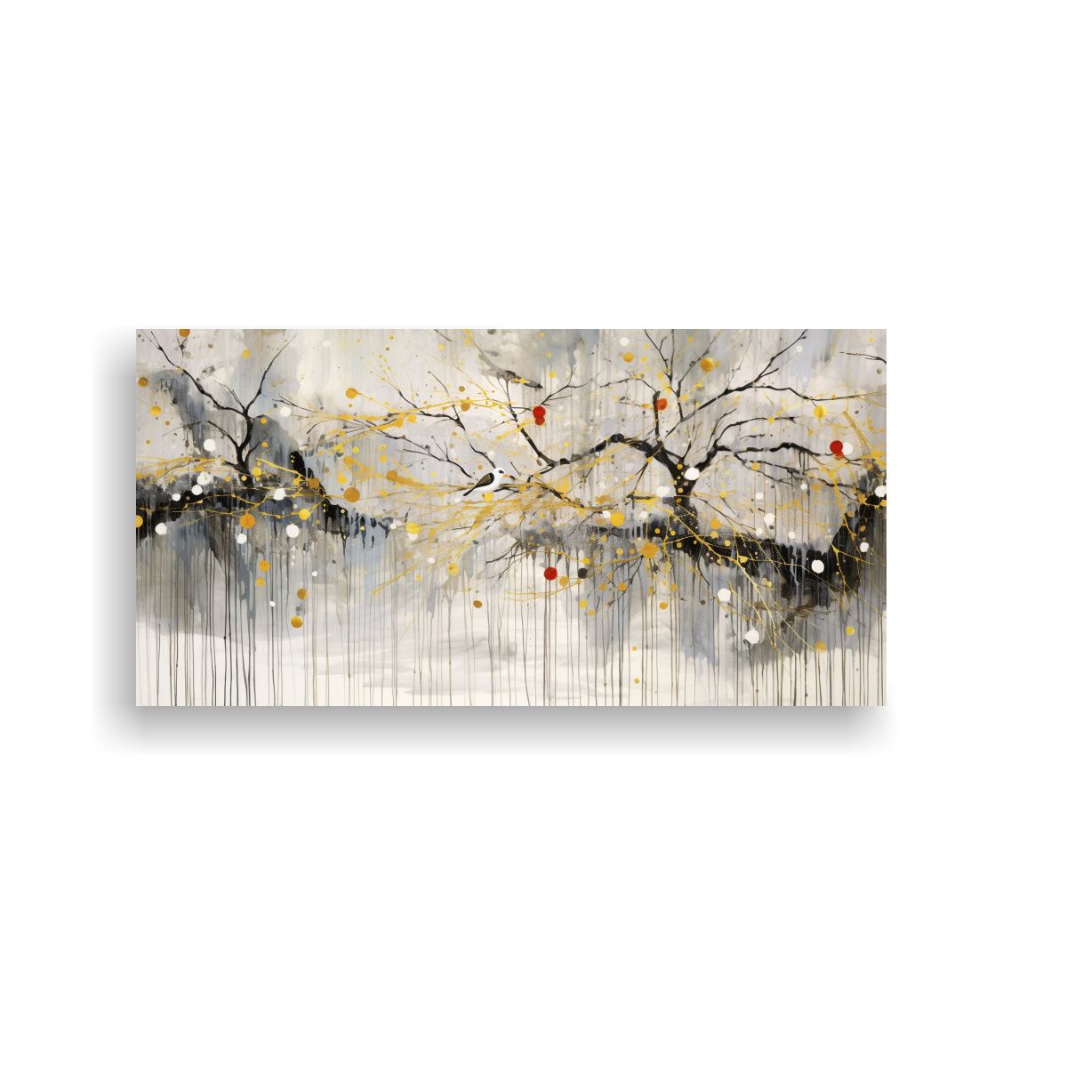 GENERICO - Pintura Wu Guanzhong Arte Chino Tradicional En 140x70 Cm