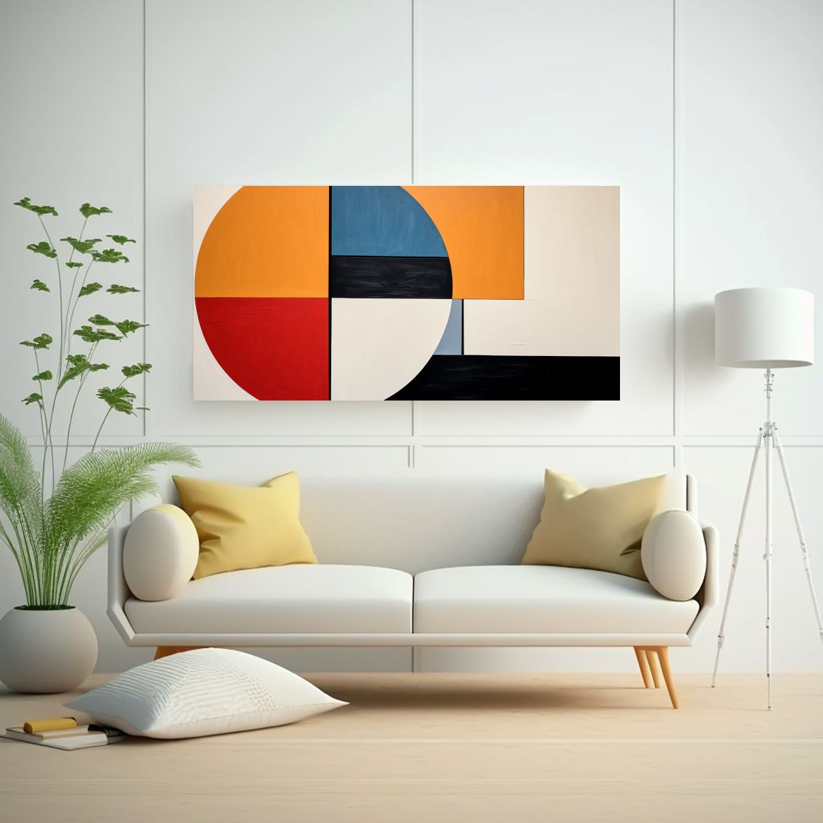 GENERICO - Pintura Decorativa Minimalista Abstracta De 3 120x60 Cm