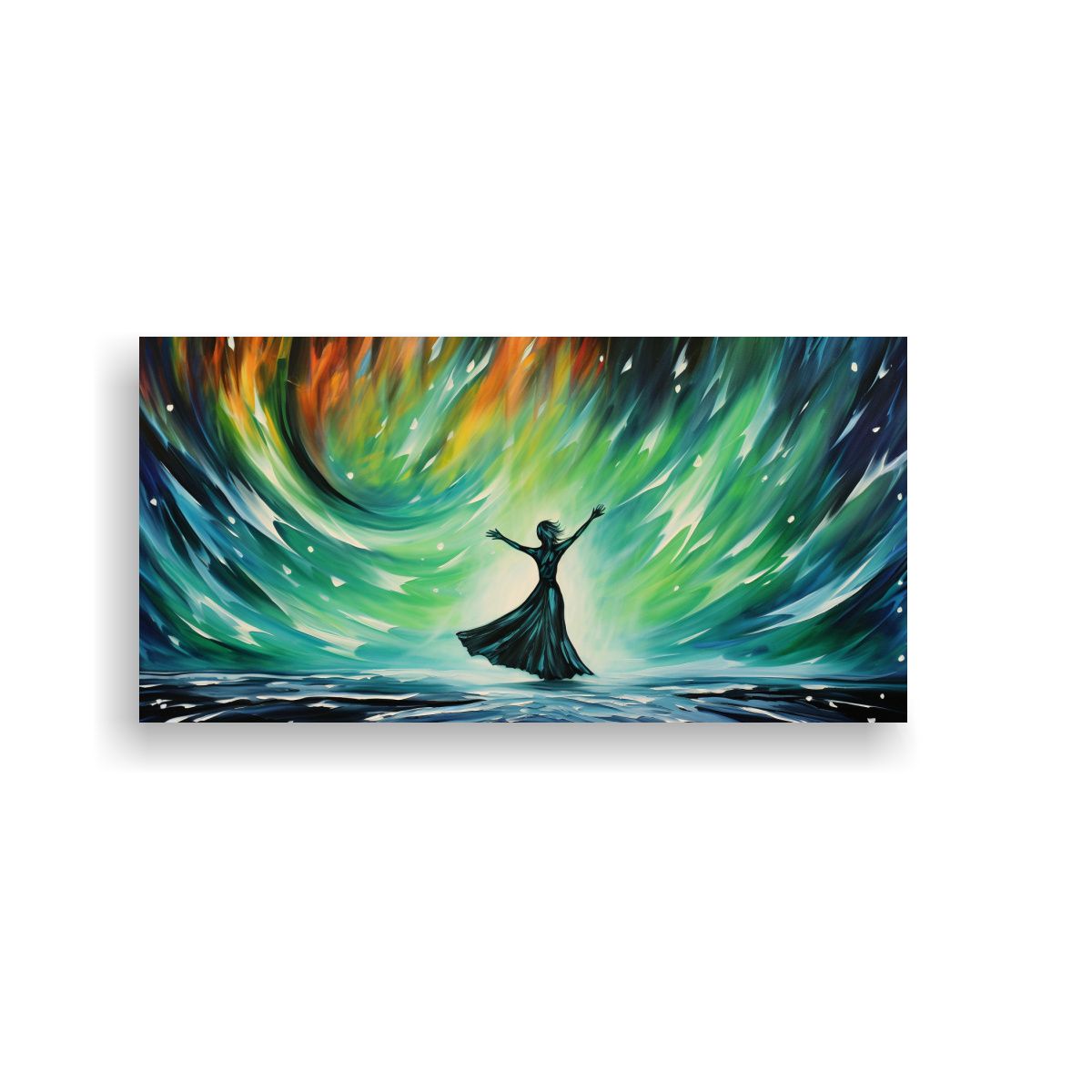 GENERICO - Cuadro En Bastidor Fotografía Mural Baile 140x70 Cm