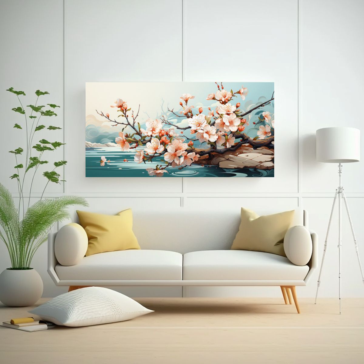 GENERICO - Cuadro De Pared Inspirador Un Melocotonero En 140x70 Cm