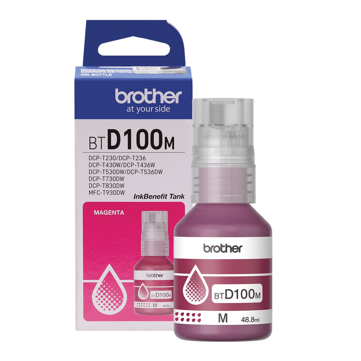 BROTHER - Brother Btd100M Botella De Tinta De Color Magenta