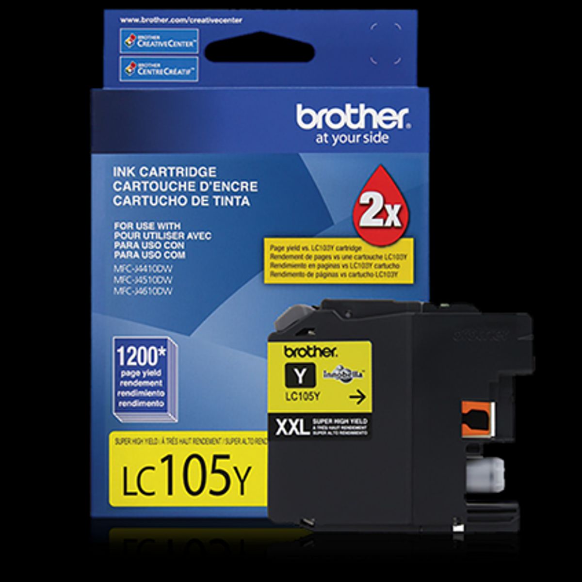 BROTHER - BROTHER Tinta Amarilla LC-105Y