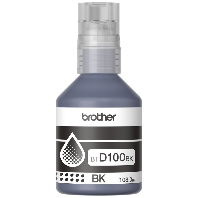 BROTHER - Brother Tinta De Color Negro Btd100bk Alto Rendimiento