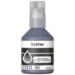 BROTHER - Tinta De Color Negro Btd100bk Alto Rendimiento