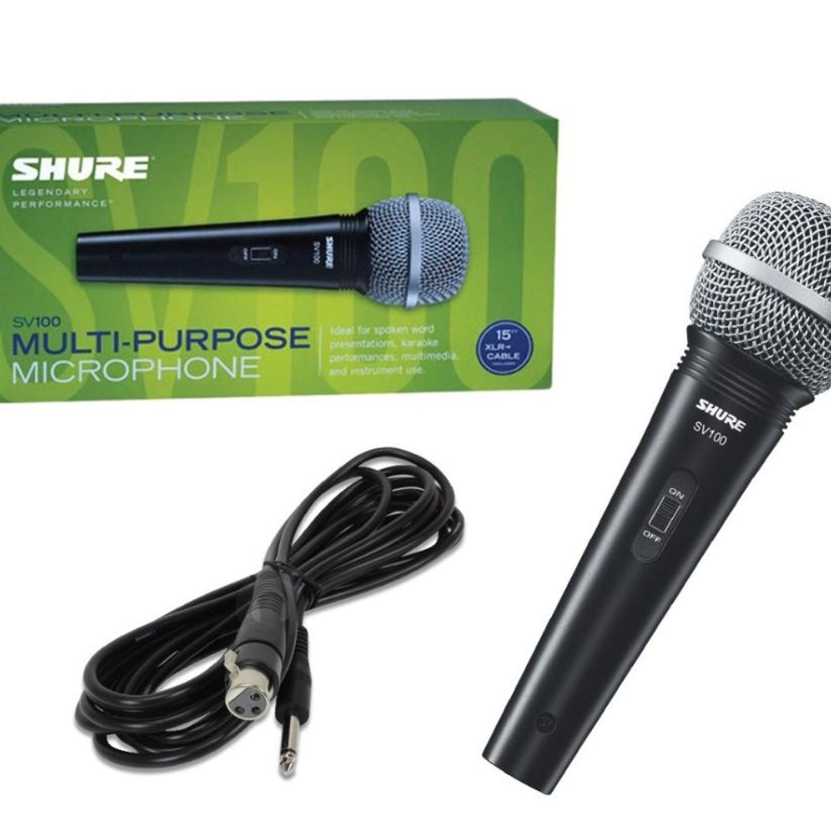 SHURE - Microfono Vocal Dinamico Shure SV100 - Negro