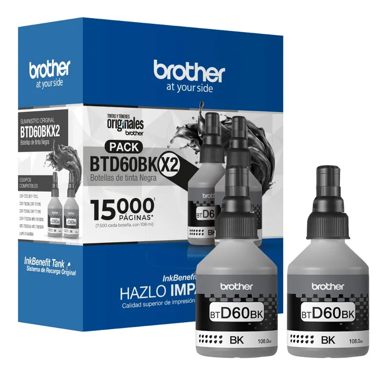 Pack 2 Botellas Negras BTD60BK