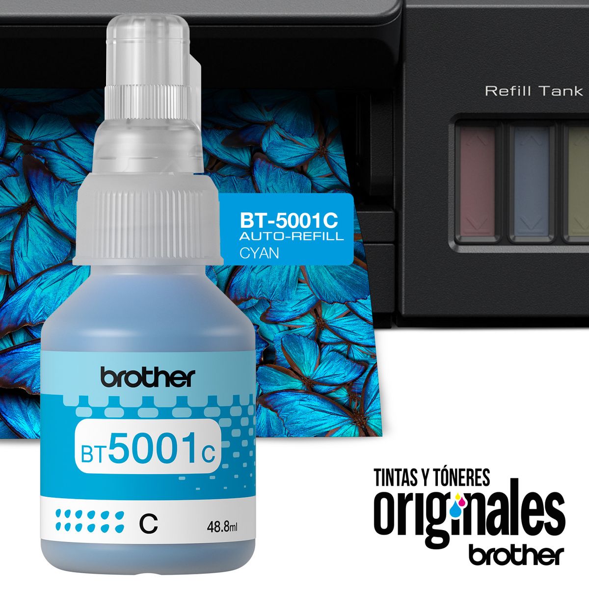 BROTHER - Brother Tinta BT5001C Cyan
