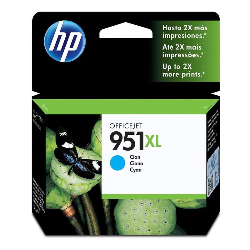 HP - Cartucho De Tinta Hp 951xl Cyan Cn046al Nuevos Y Sellados