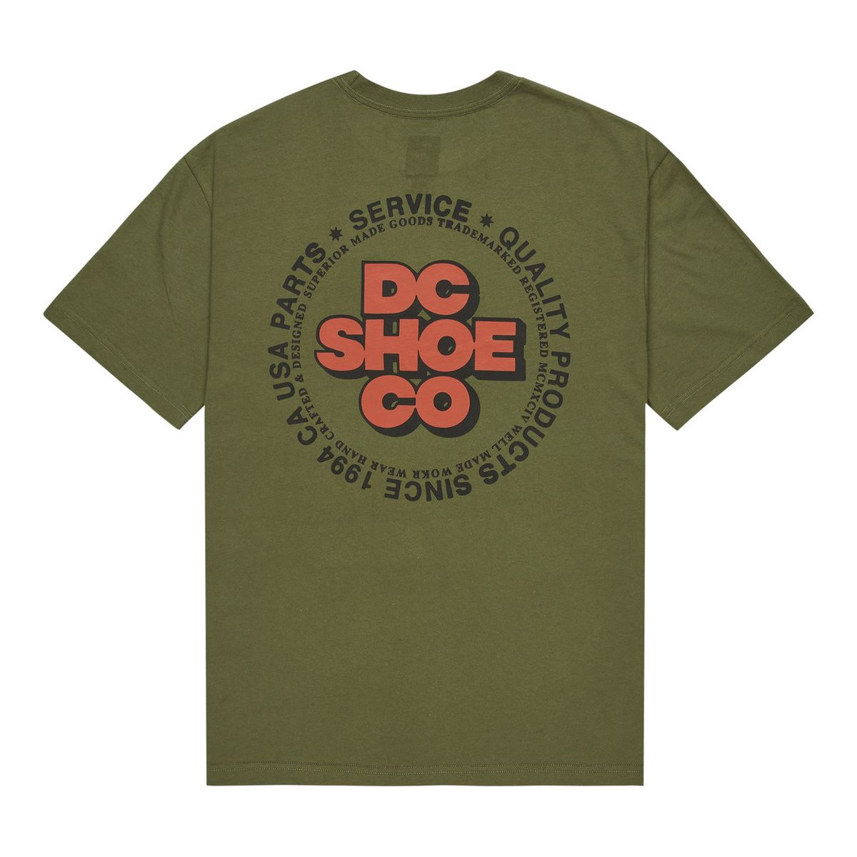 DC SHOES - Polera Hombre Circle Verde DC