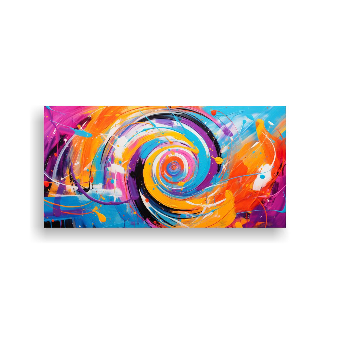 GENERICO - Cuadros Juveniles Con Patrones Abstractos Vivos Y 140x70 Cm.