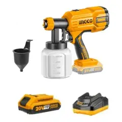 INGCO - PISTOLA DE PINTAR/SOPLADORA +BAT Y CARG 20V CSGLI20042