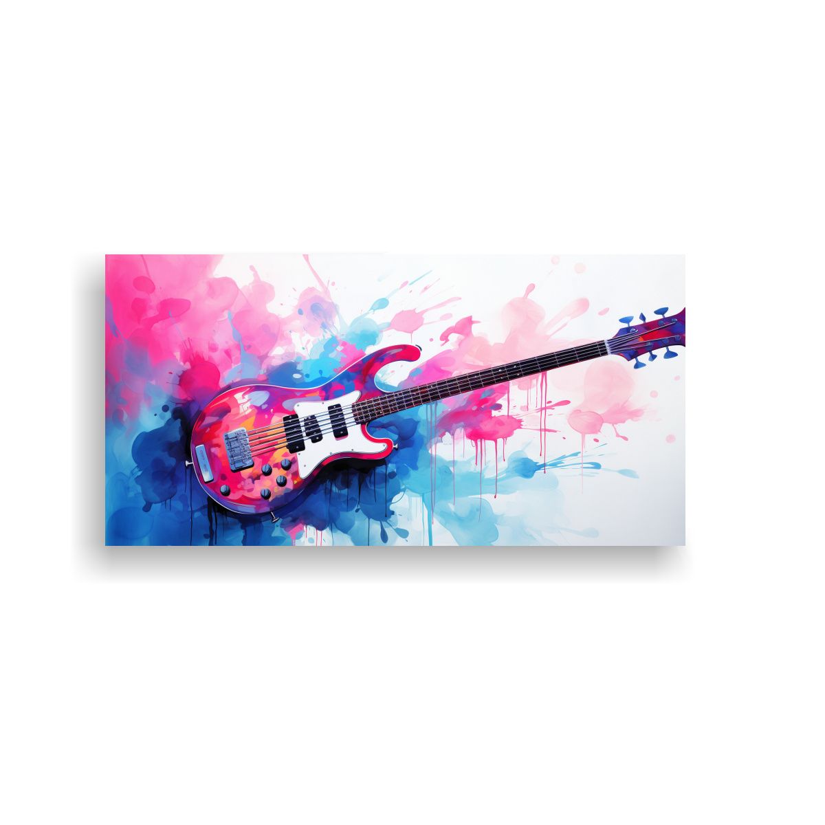 GENERICO - Pinturas De Decoración Neo Pop Art En Cobalto Y 120x60 Cm