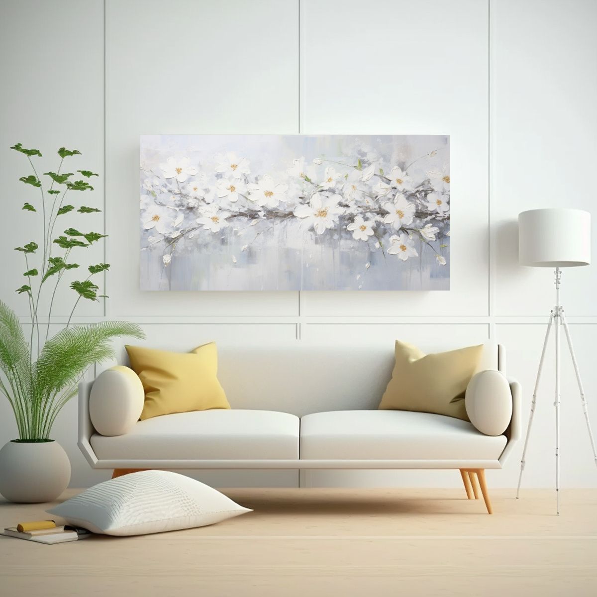 GENERICO - Cuadro Abstracto De Colores Cálidos En Acrílico 120x60 Cm