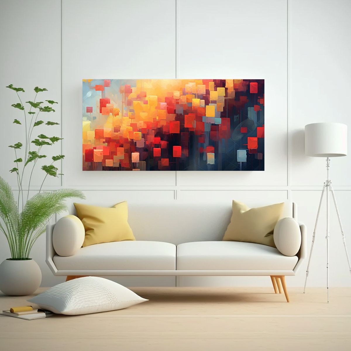 GENERICO - Tela En Bastidor Expresión Impactante De Arte 140x70 Cm