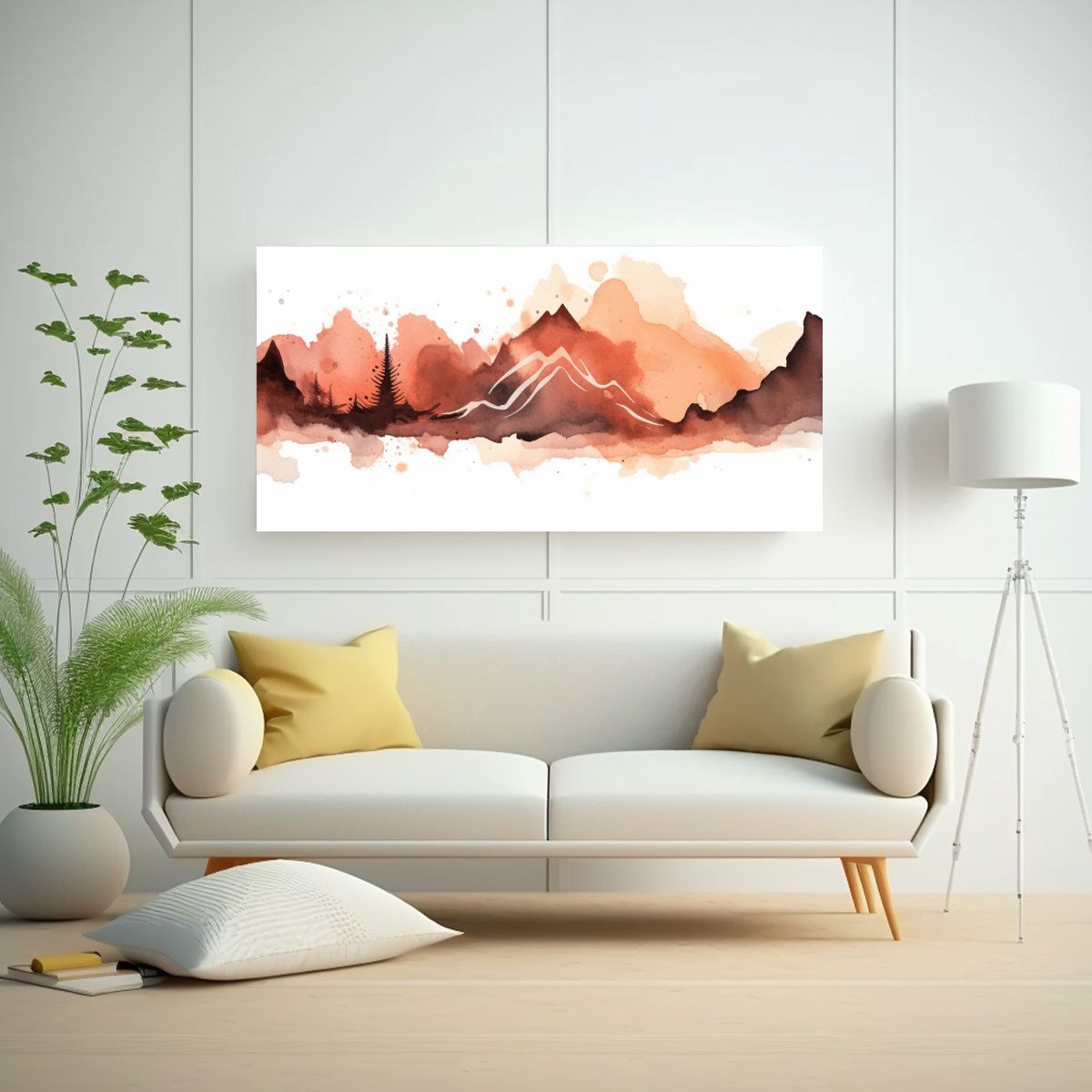 GENERICO - Venta Arte Surrealista Contorno Minimalista De 140x70 Cm.