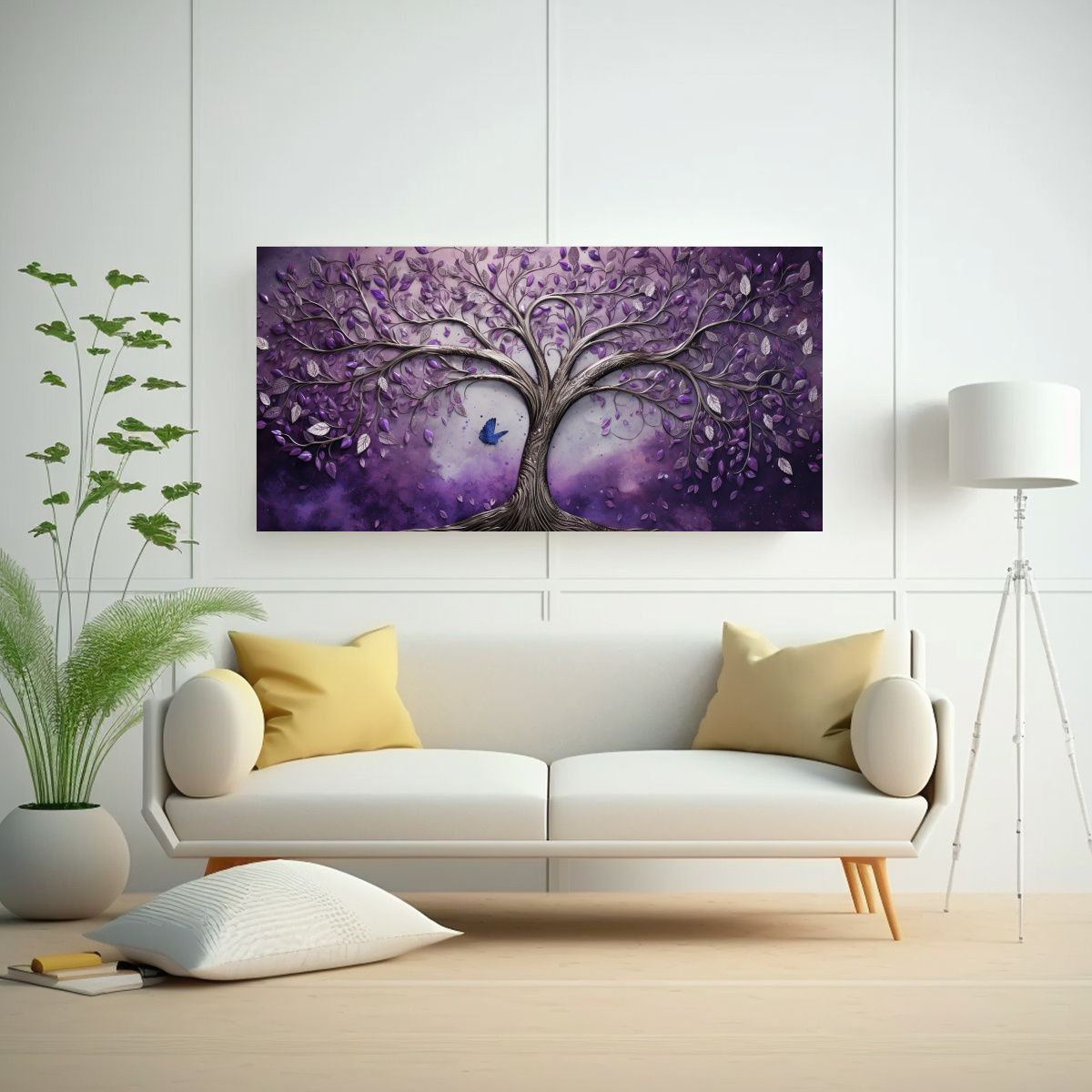 GENERICO - Tela En Bastidor Impreso Vitalidad árbol En 140x70 Cm