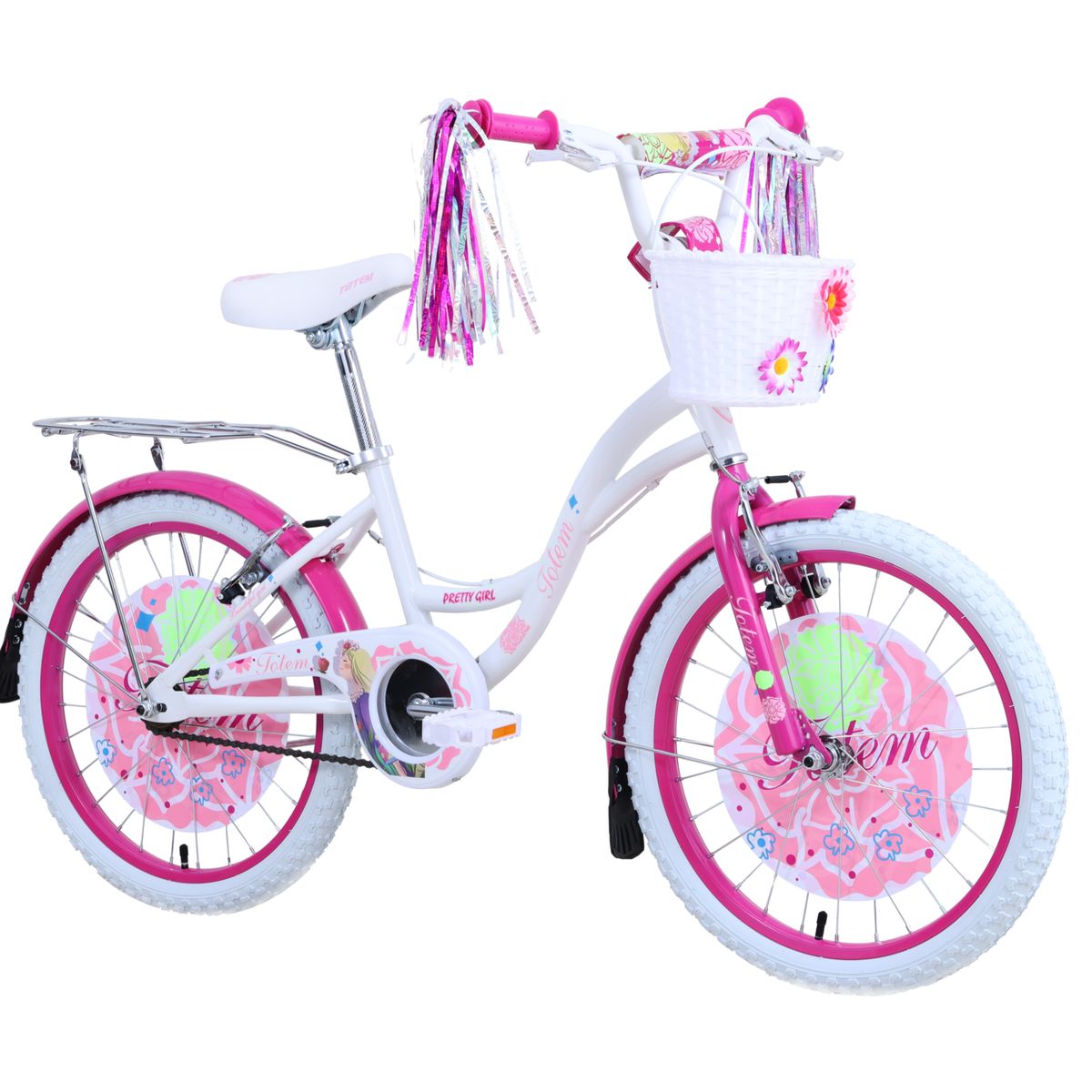 TOTEM - BICICLETA TOTEM INFANTIL ARO 20 PRETTY GIRL BLANCO