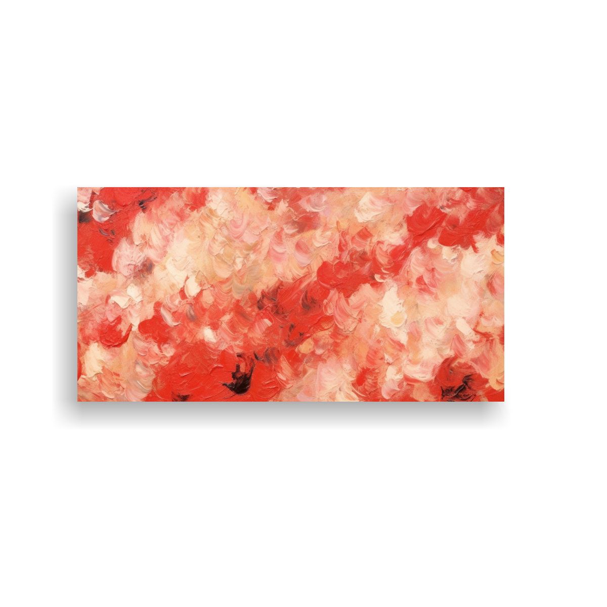 GENERICO - Pintura Al Estilo óleo Impresionista Roja Y 120x60 Cm