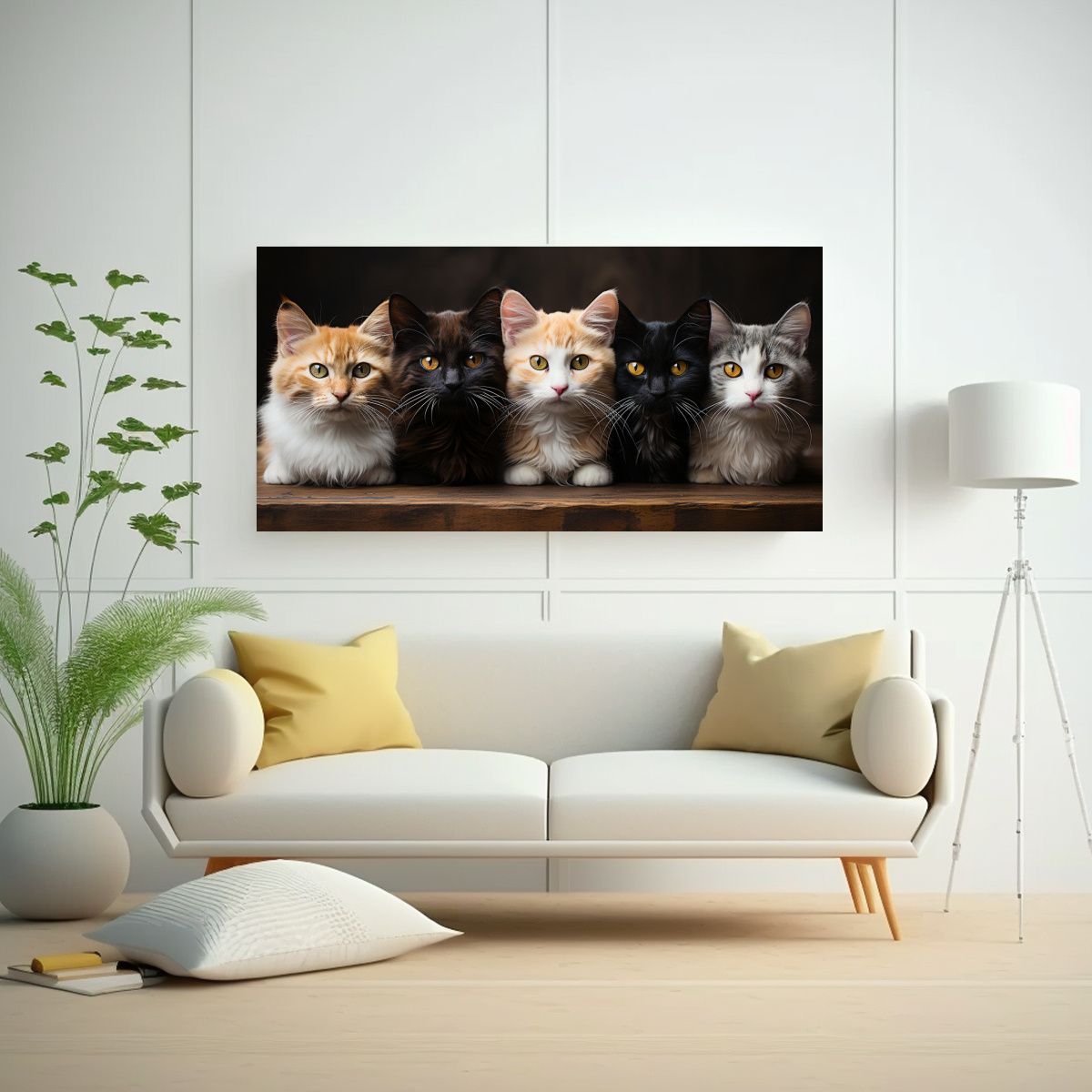 GENERICO - Pinturas Abstractas En Color Completo De Arte 140x70 Cm