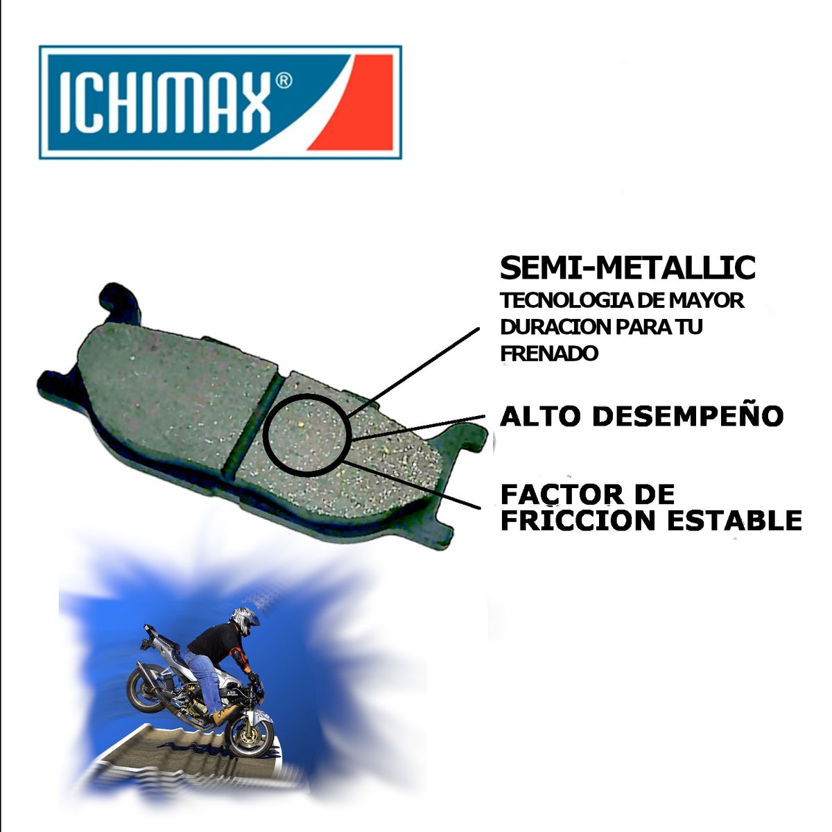 GENERICO - Pastilla Delantera LMP1147 Virago XV250 XV950  Lifan LF200  XV BOLT  Super Shadow 250 ICHIBA