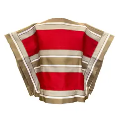 CORRALERO SASTRERIA - Manto huaso Lana nacional telar beige-rojo