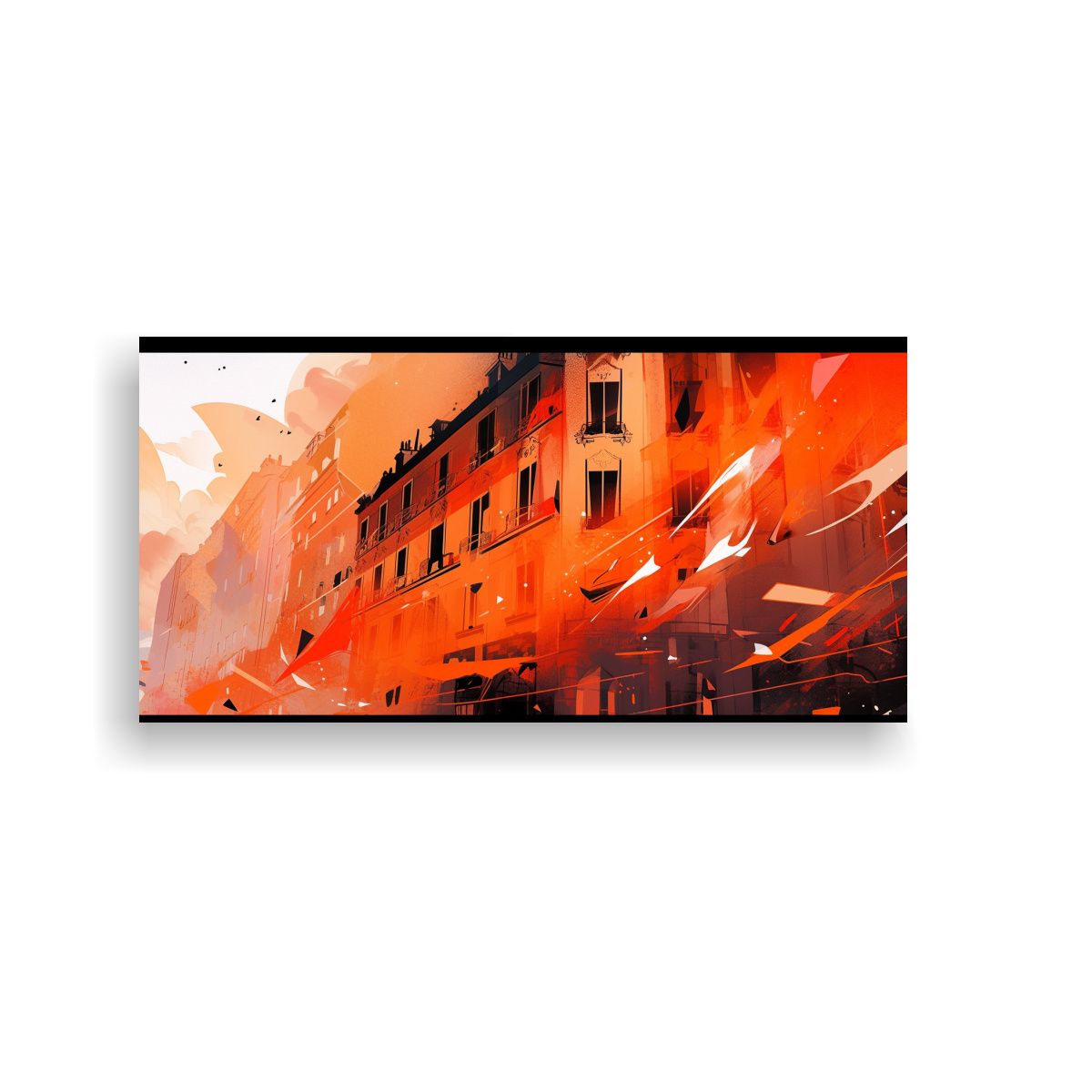 GENERICO - Cuadro Floral Intenso En Santiago Chile En 120x60 Cm