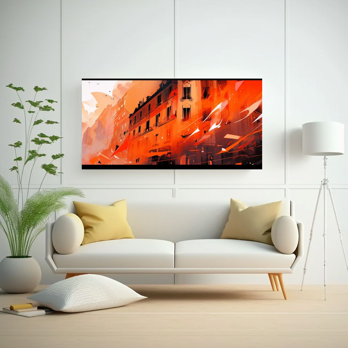 GENERICO - Cuadro Floral Intenso En Santiago Chile En 120x60 Cm