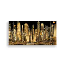 GENERICO - Pinturas Decorativas Abstractas De Paisajes 140x70 Cm