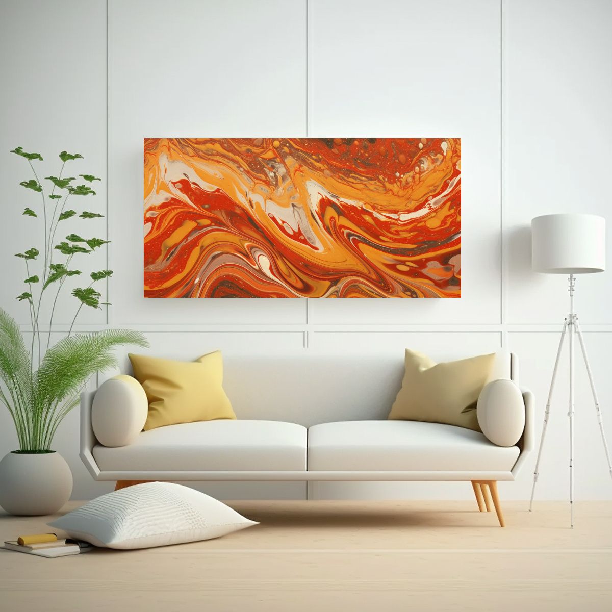 GENERICO - Papel Mural Decorativo Canva Rojo Mármol Mabon 140x70 Cm