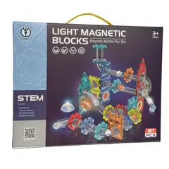 GENERICO - Juego de Pistas Magnéticas con Luz – STEM 81 Pzs