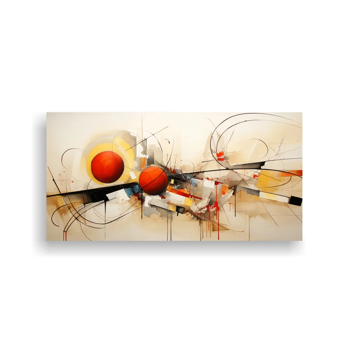 GENERICO - Cuadros Arte Moderno Abstracto Hermoso Decorativo 120x60 Cm