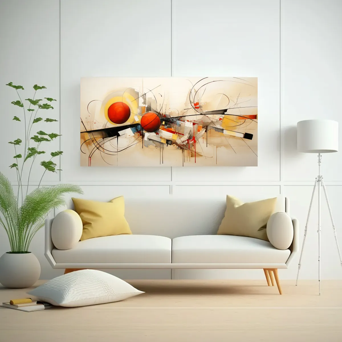 GENERICO - Cuadros Arte Moderno Abstracto Hermoso Decorativo 120x60 Cm