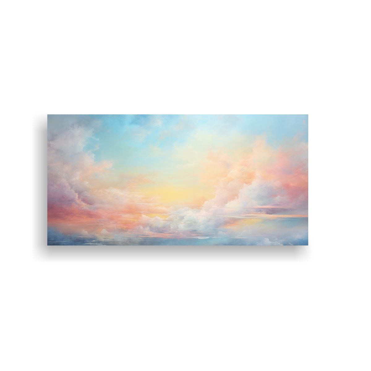 GENERICO - Pintura Abstracta De La Mañana Con Colores 140x70 Cm