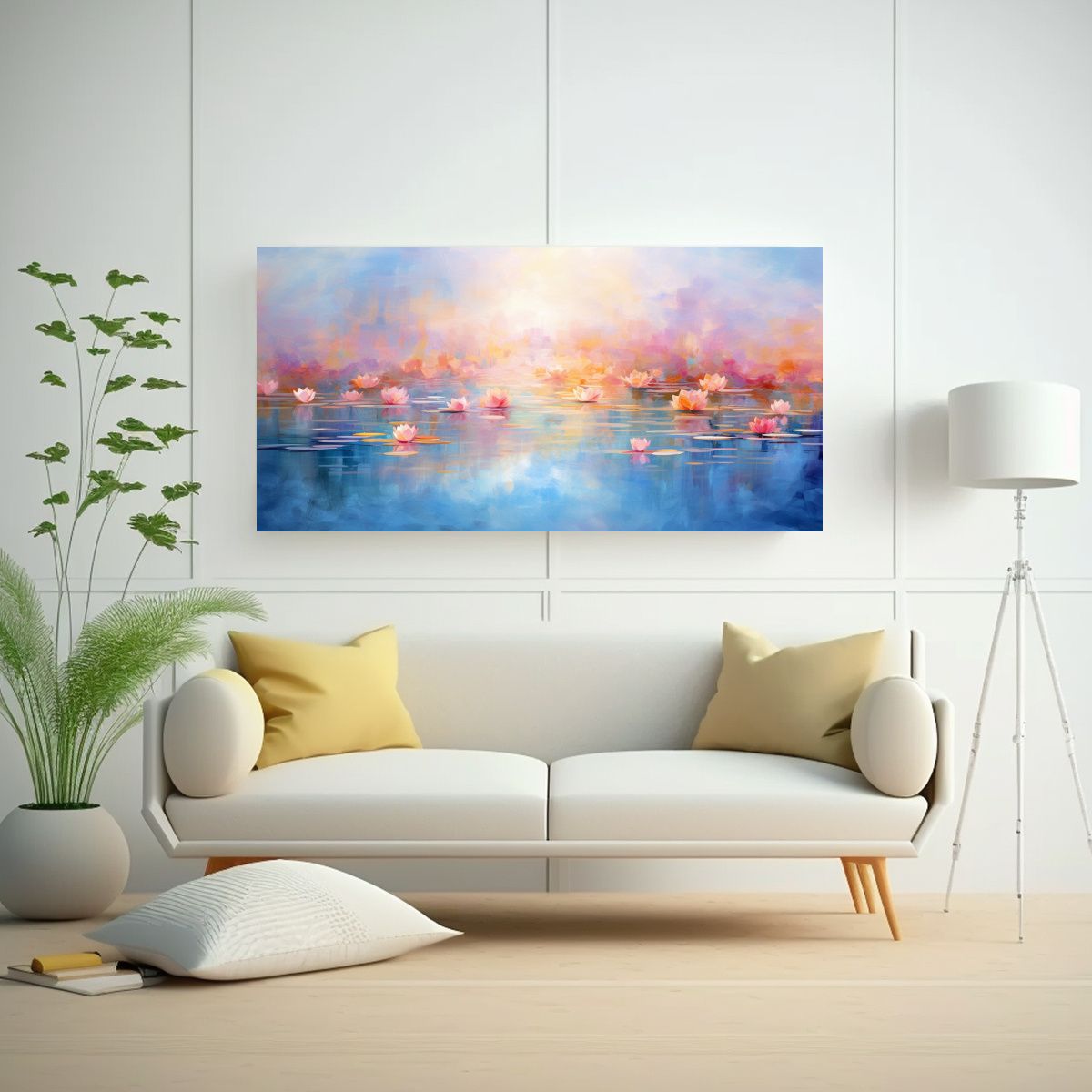 GENERICO - Tela Estilo Galería Con Fusión Abstracta De 120x60 Cm