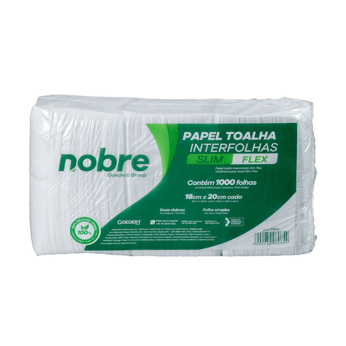 NOBRE - Toalla Interfoliada 1000 Hojas 18x20 cm Standard