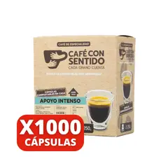 CAFE CON SENTIDO - Café Apoyo Intenso 1000 cápsulas compatibles